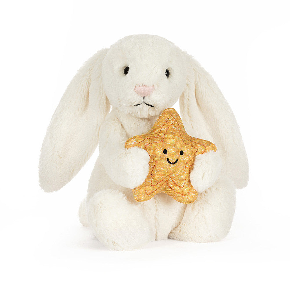 Jellycat Cream Kanin med Stjerne, 31cm