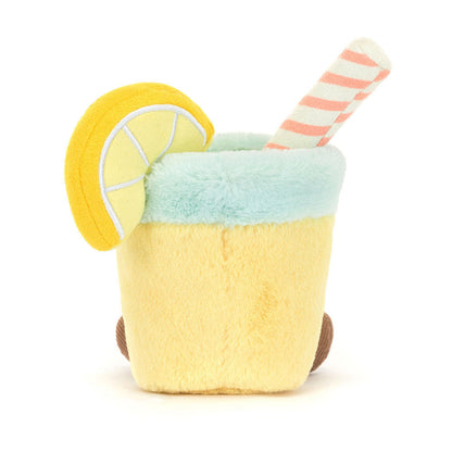 Bamse formet som den klassiske Lemonade drink med sugerør og pyntet med en citron. 