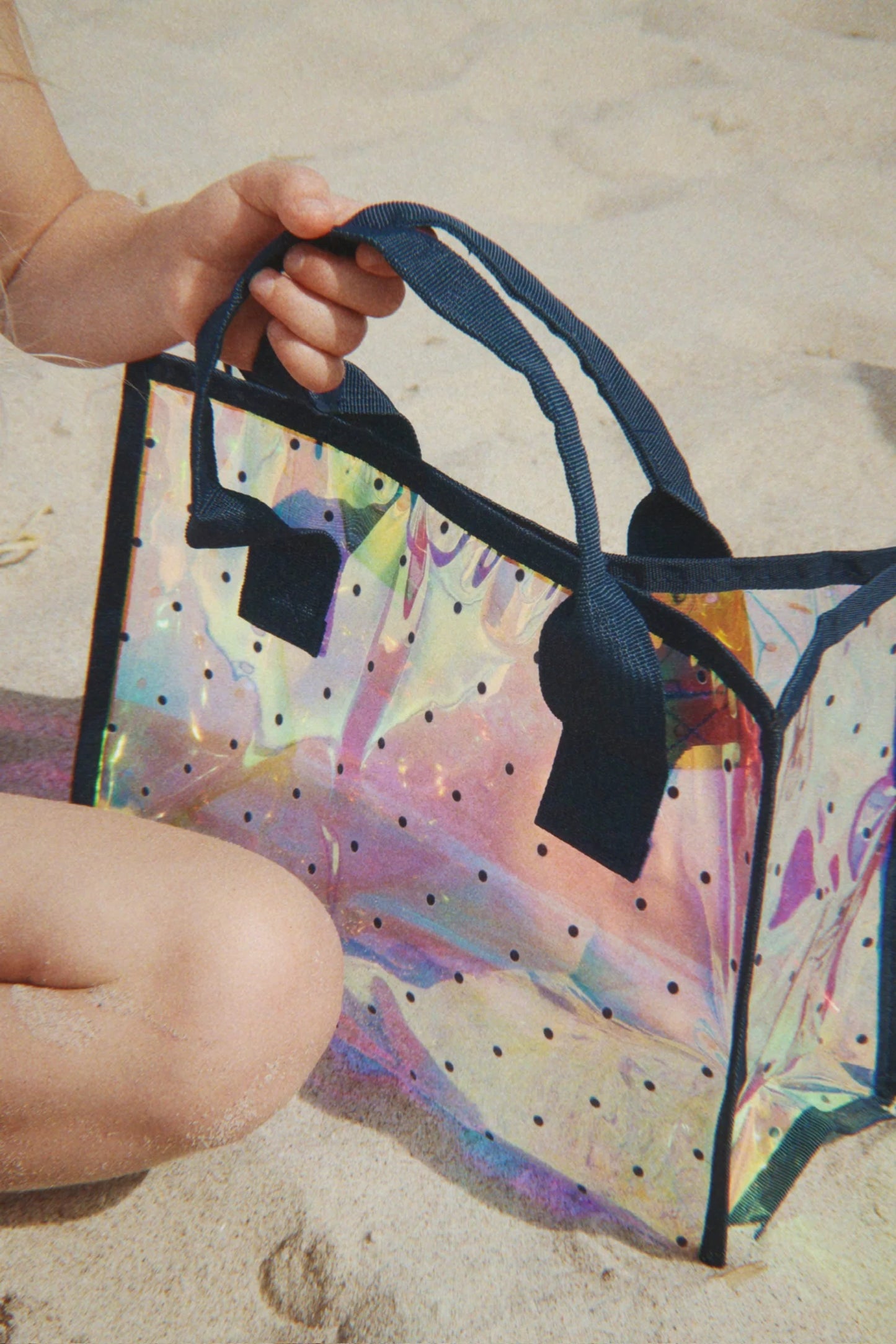 Konges Sløjd Strand taske - Navy dot