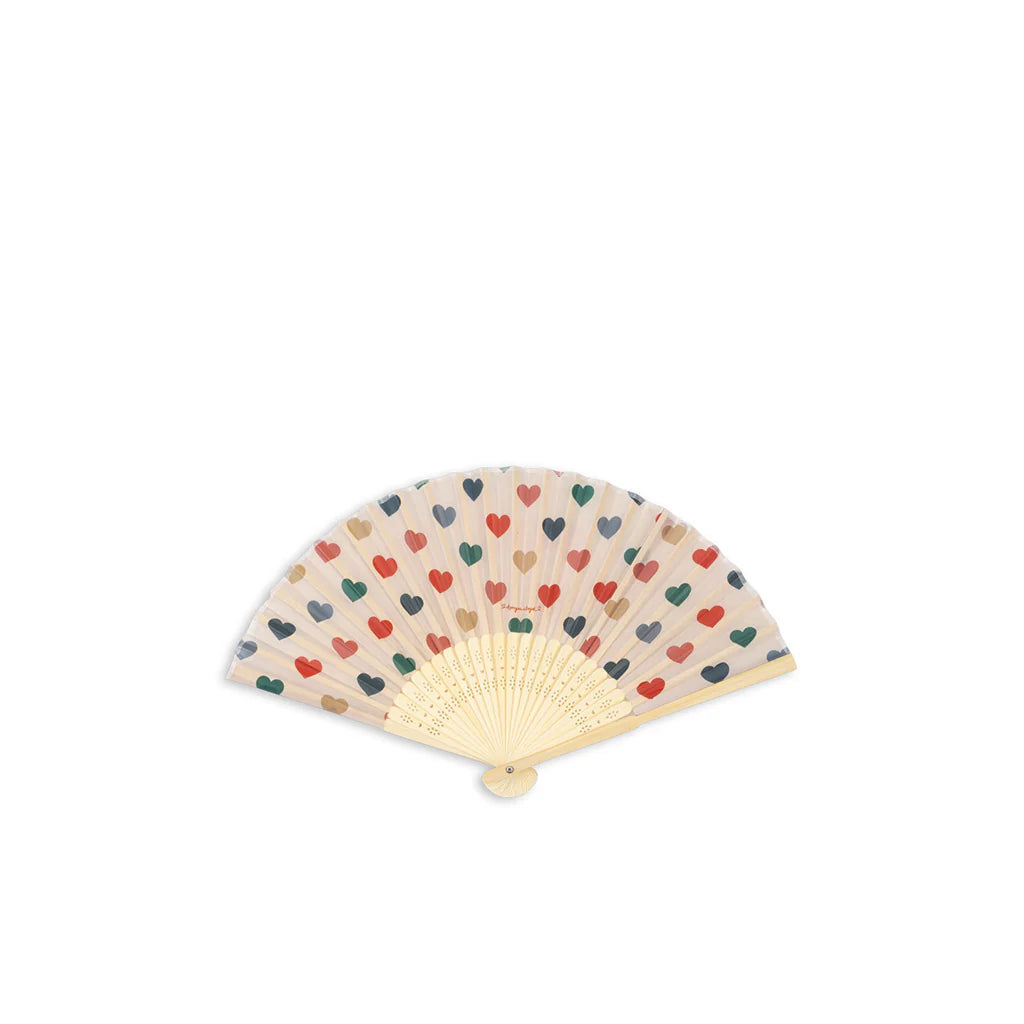Konges Sløjd Vifte i Bambus - Coeur coloré
