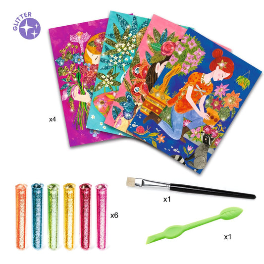 Djeco Kreativt glimmer, en duft af blomster