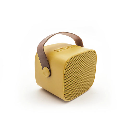 Lalarma bluetooth højtaler og mikrofon, gul