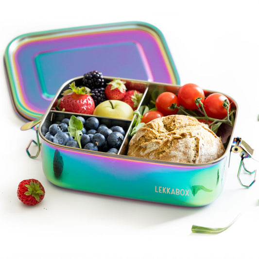 Lekkabox Steel rainbow madkasse 1000ml