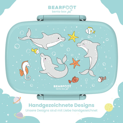 Bearfoot Bento ruminddelt madkasse  - Delfin