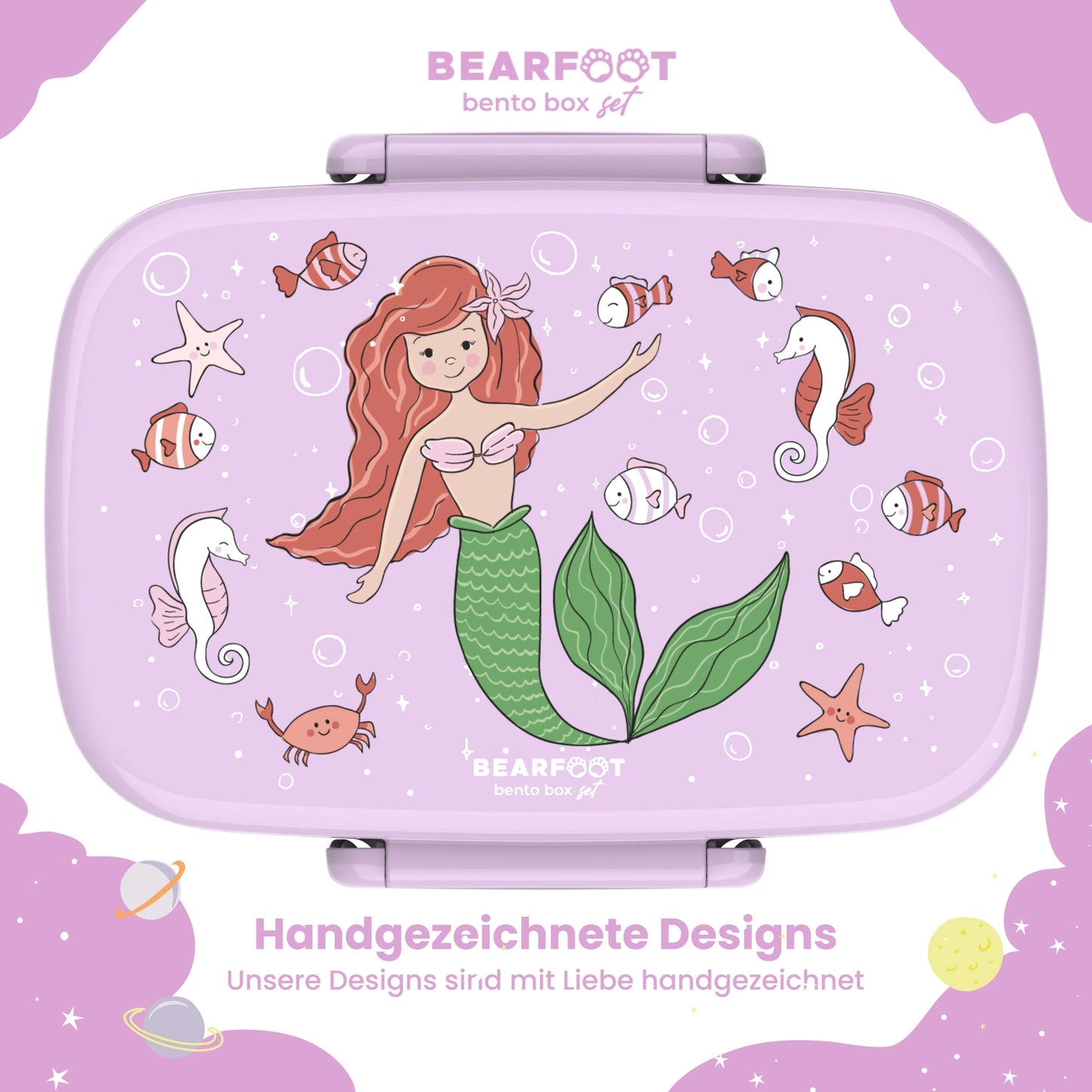 Bearfoot Bento ruminddelt madkasse - Havfrue