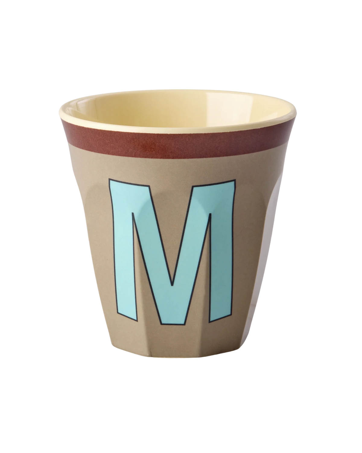 Rice Mellem Alfabetkop - Mørk beige - M Vintage