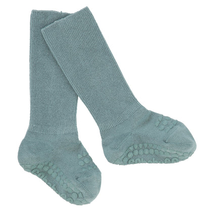 GoBabyGo Bambus non-slip sokker 1-2år - Dusty blue