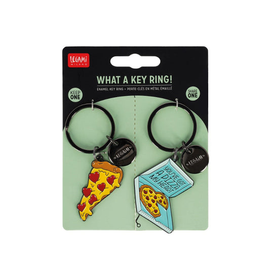 Legami Nøglering 2 stk. Pizza