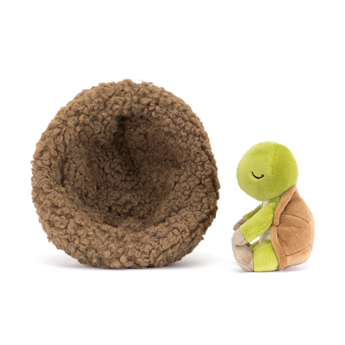 Jellycat Play, Hibernating Skildpadde i rede, 13 cm