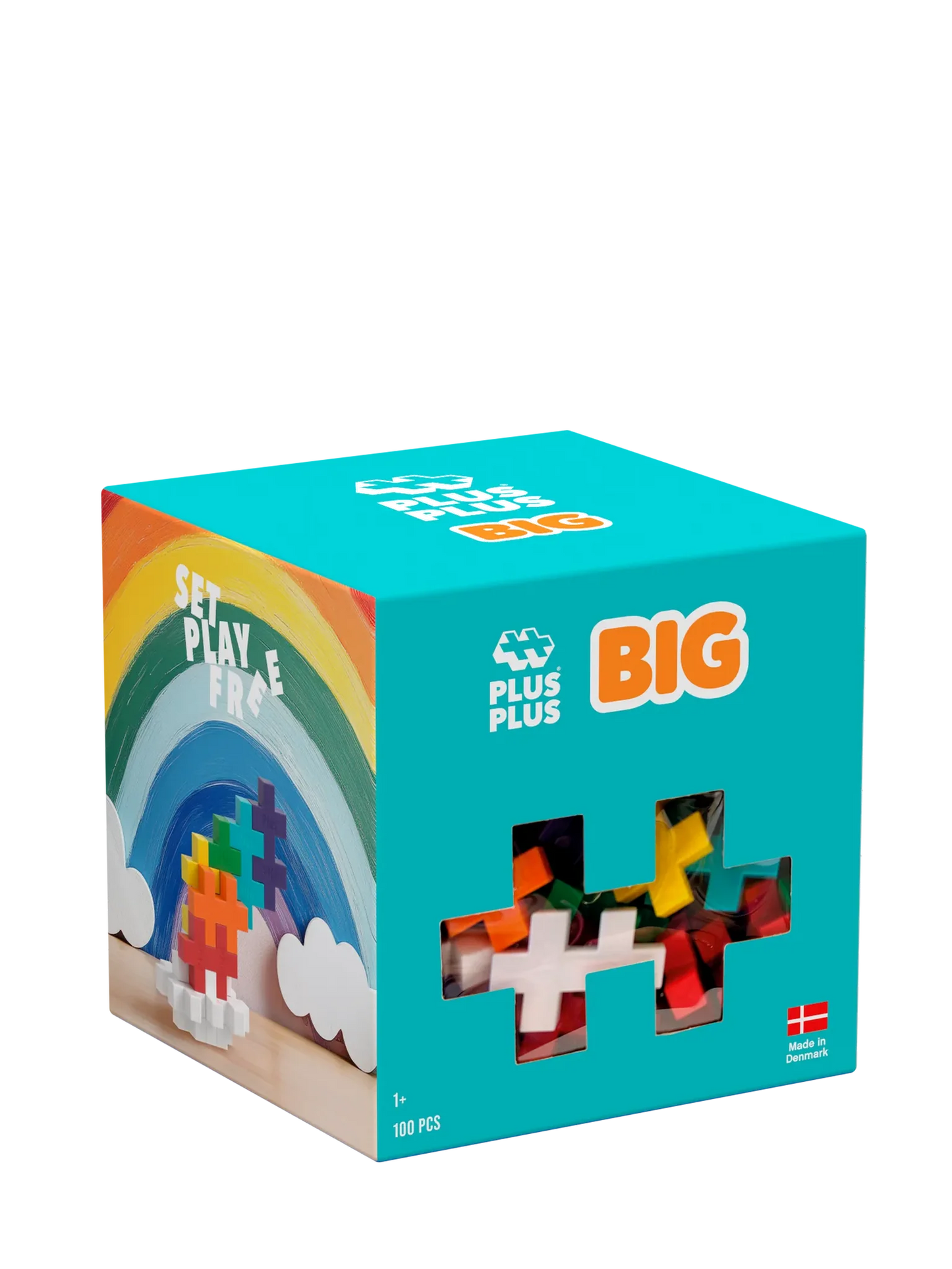 Plus-Plus BIG Regnbue Farvemix - 100 stk