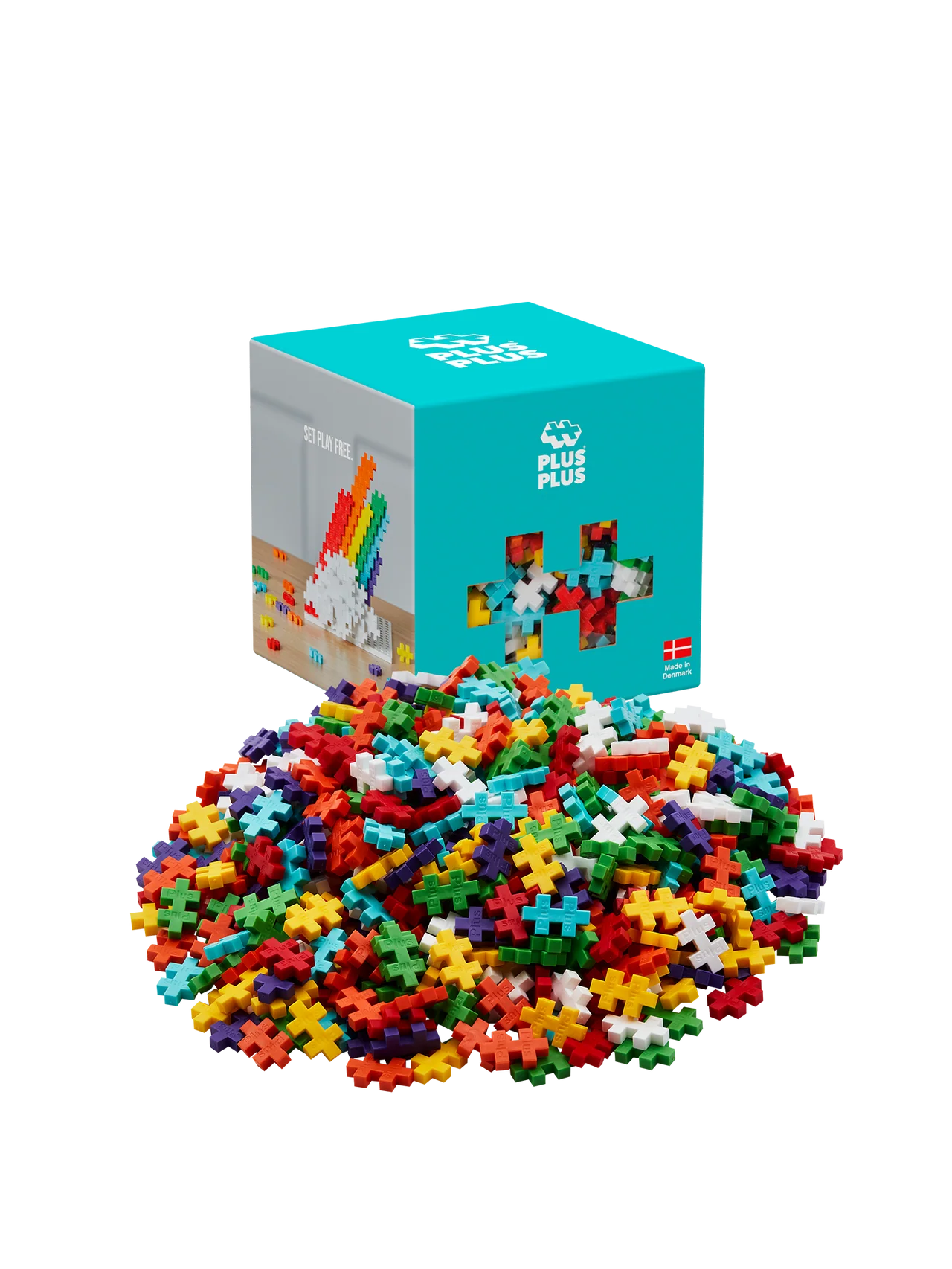 Plus-Plus Regnbue Farvemix - 600 stk