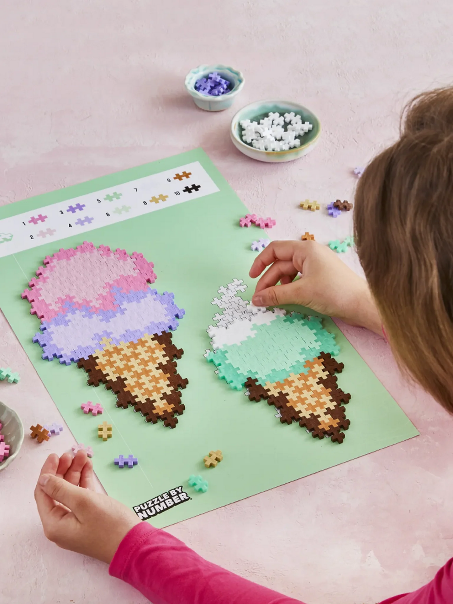 Plus-Plus Puzzle By Number - Isvafler - 250 stk