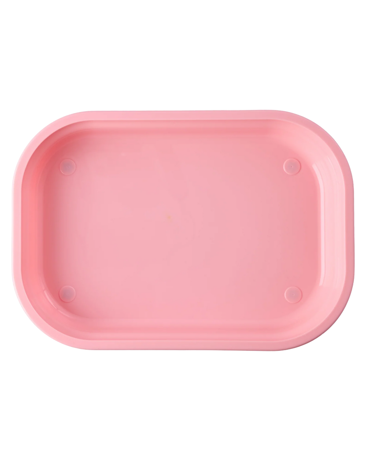 Rice Plastik cover til stål tallerken - Rosa