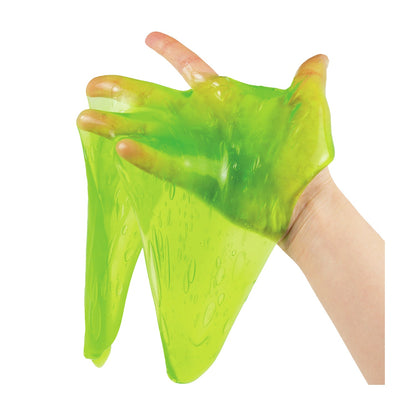Neon grønt slim i bøtte.