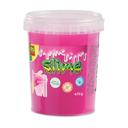 Neonpink slim i bøtte.