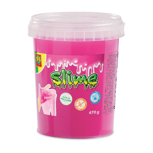 Neonpink slim i bøtte.