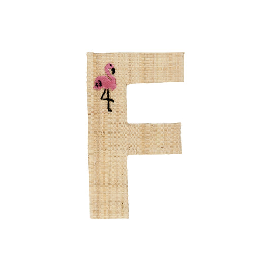 Rice Raffia Klistermærker - F - Flamingo