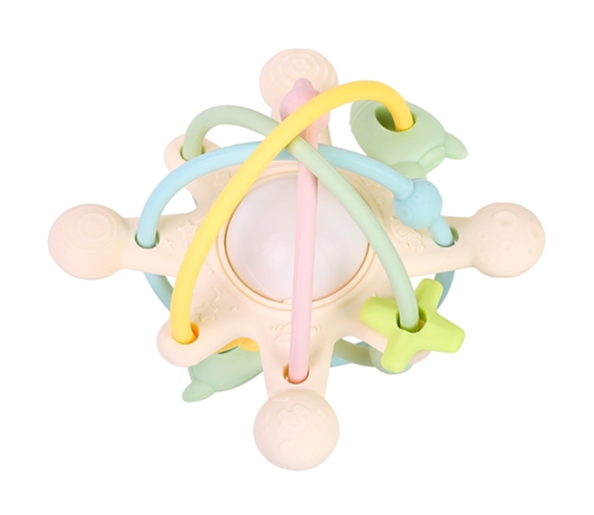 Le Toft Sensory multi toy, pastel