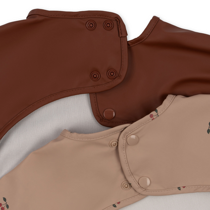 Konges Sløjd 2pk spisesmæk med lange ærmer, Cherry