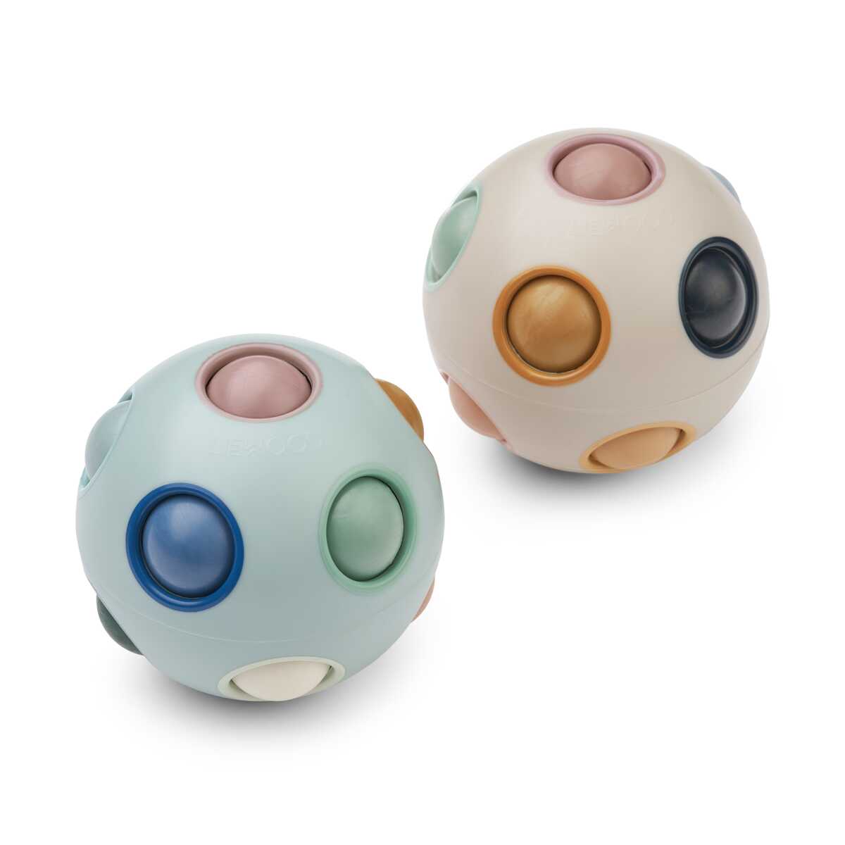 Liewood Solene 2pk puzzle ball, ice blue mix
