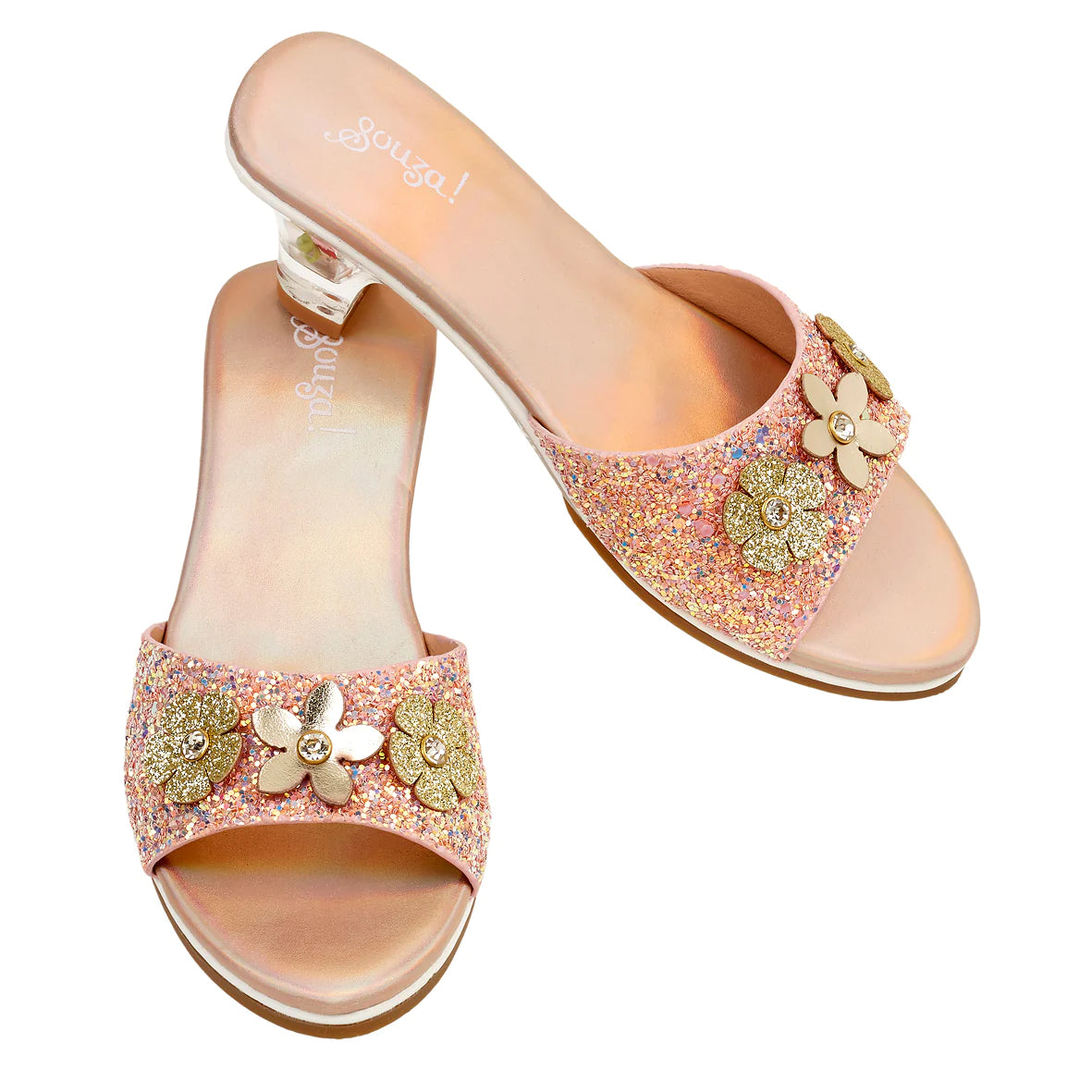 Souza slippers Clarisse str.30/31, salmon glitter