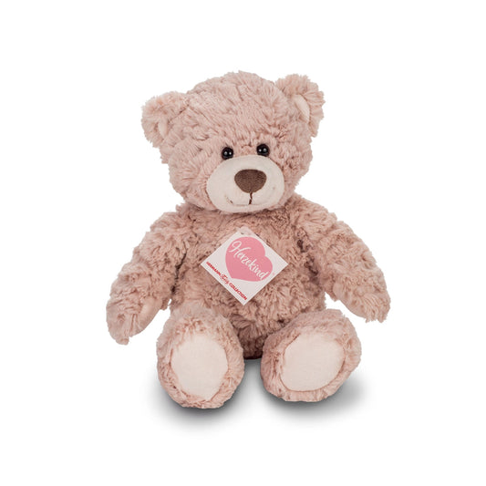 Klassisk bamse i brunlig/rosa farve.