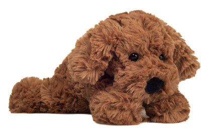 Mørkebrun lille hunde bamse.