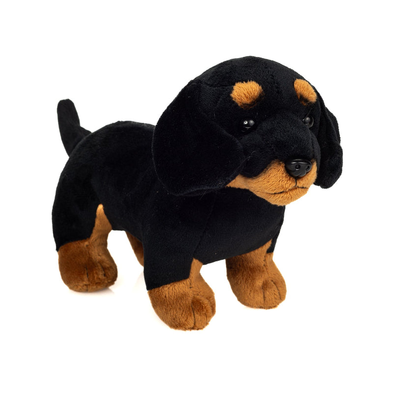 Sort gravhund bamse.