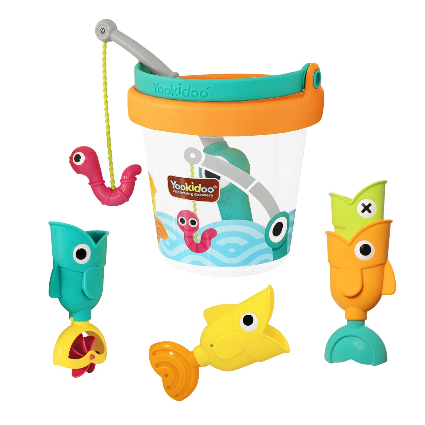 Yookidoo Catch ‘N’ Sprinkle Fiskesæt + Spand
