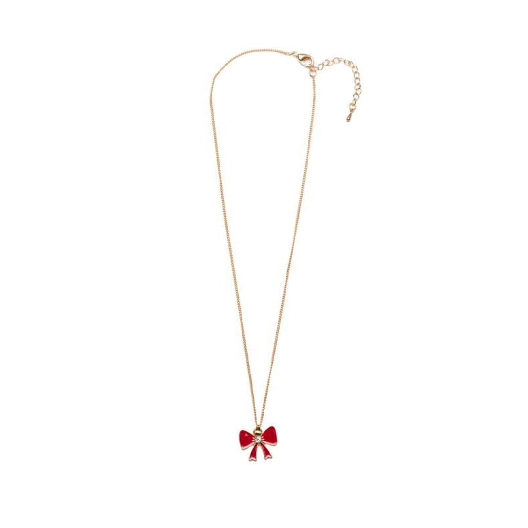 Great Pretenders Holiday Bow Necklace