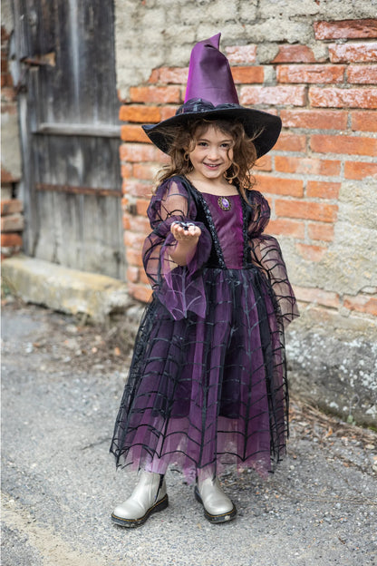 Great Pretenders Amethyst Spider Heks m./Hat, 7-8 år