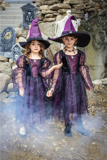 Great Pretenders Amethyst Spider Heks m./Hat, 7-8 år