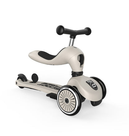 Scoot&Ride Løbehjul High Way Kick 1 - Push & Go - Ash