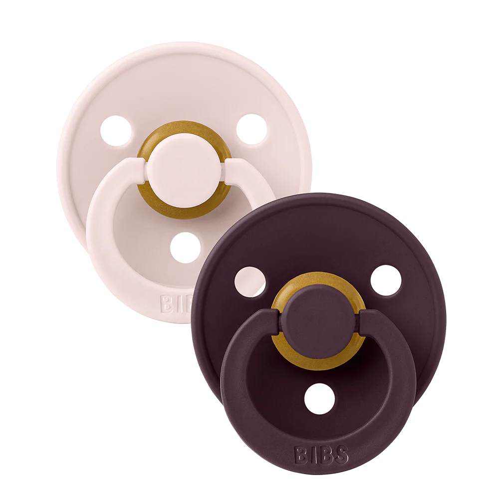 BIBS 2pk sutter colour latex str. 2, Petal/Plum