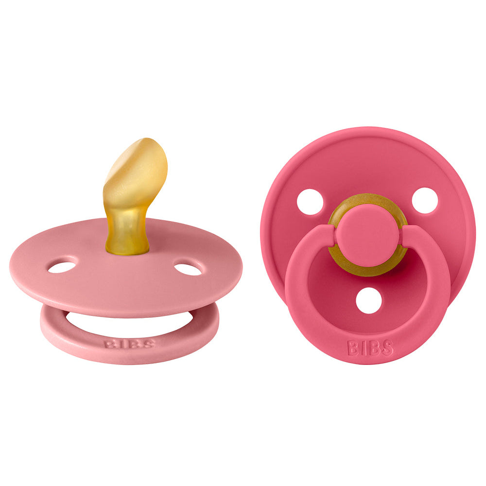 BIBS 2pk colour latex anatomisk str. 2, Dusty pink/coral