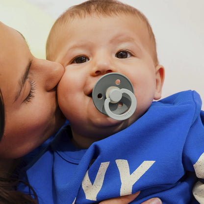 BIBS 2pk sutter studio colour str. 2, Fusion - Cloud/Iron Mix