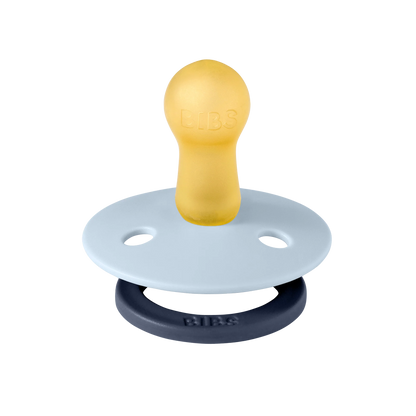 BIBS 2pk sutter studio colour str. 2, Fusion - Baby Blue/Petrol Mix