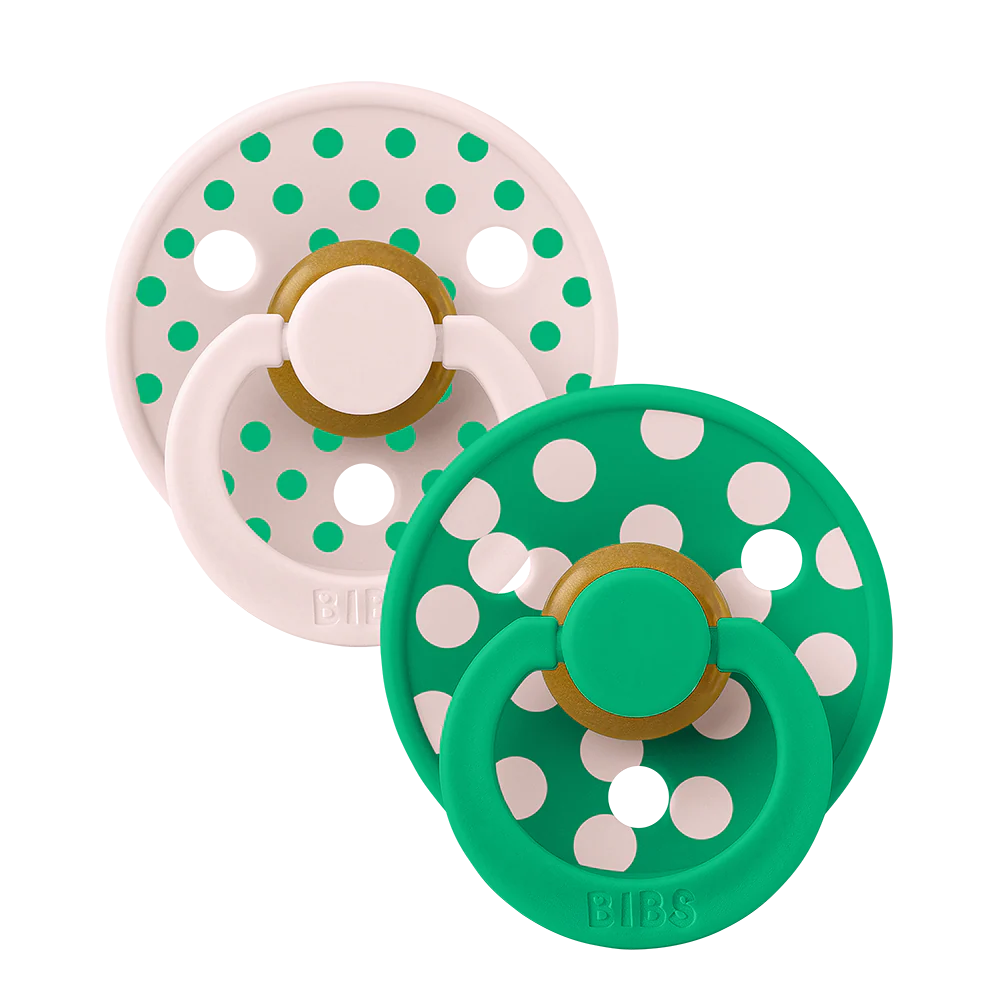 BIBS STUDIO sutter 2pk colour latex str. 2 - Polka Petal/cactus