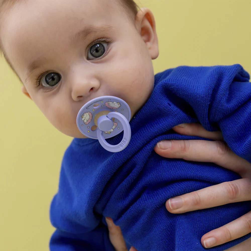 BIBS 2pk sutter colour latex str. 2, Moomin Dreaming - Baby Pink Mix