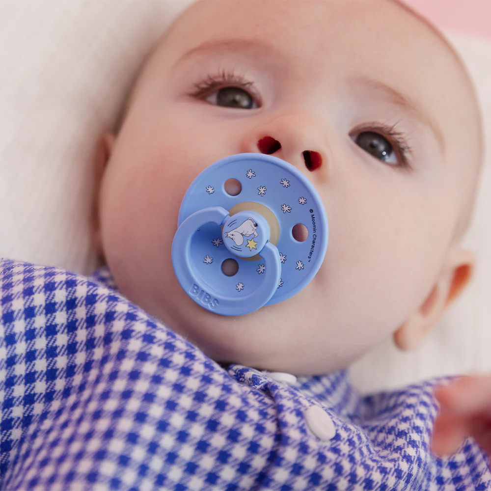 BIBS 2pk sutter colour latex str. 2, Moomin Good Night - Breeze Mix