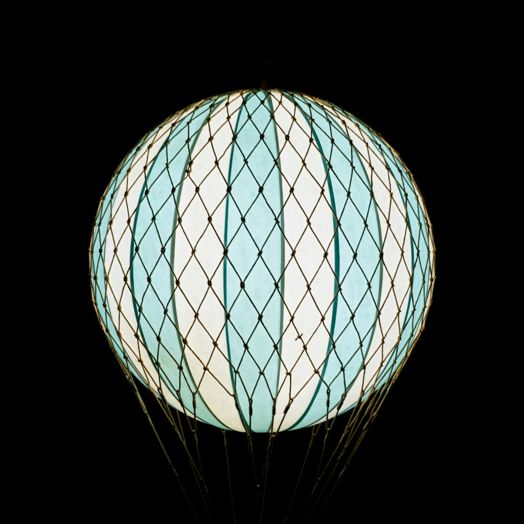 Authentic Models Travels light luftballon, 18cm. - Light blue - LED lys