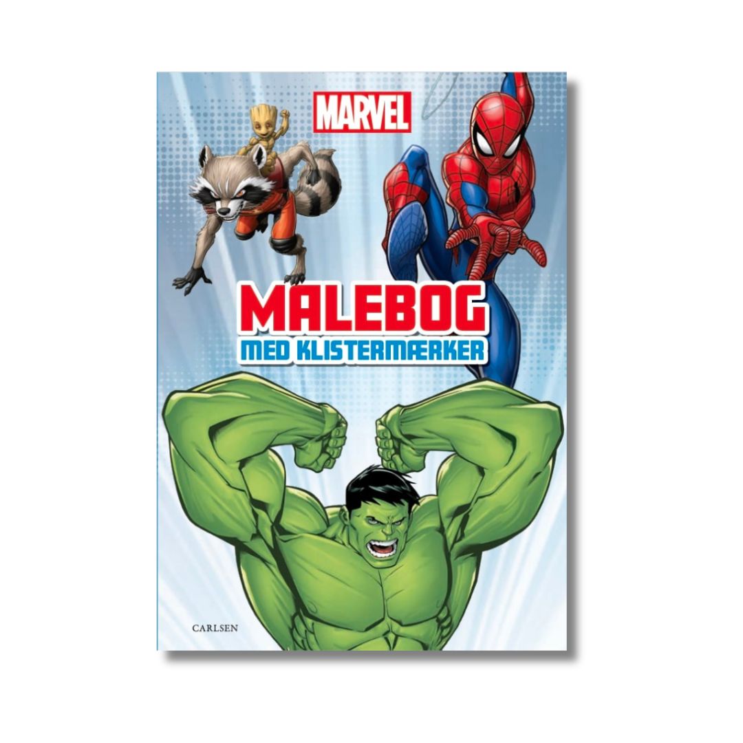 Bog Marvel malebog m.klistermærker