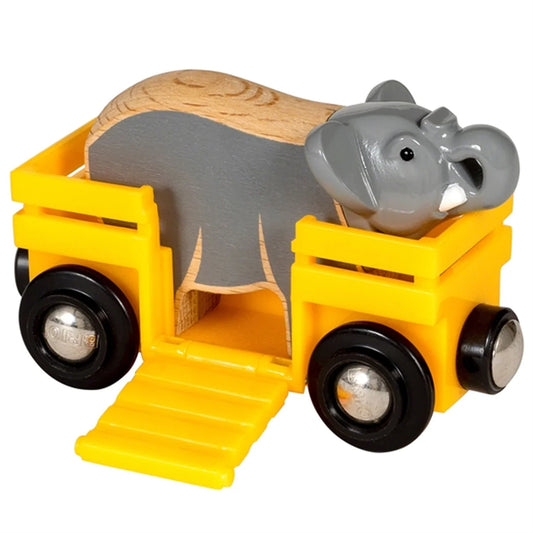 Elefant og vogn.