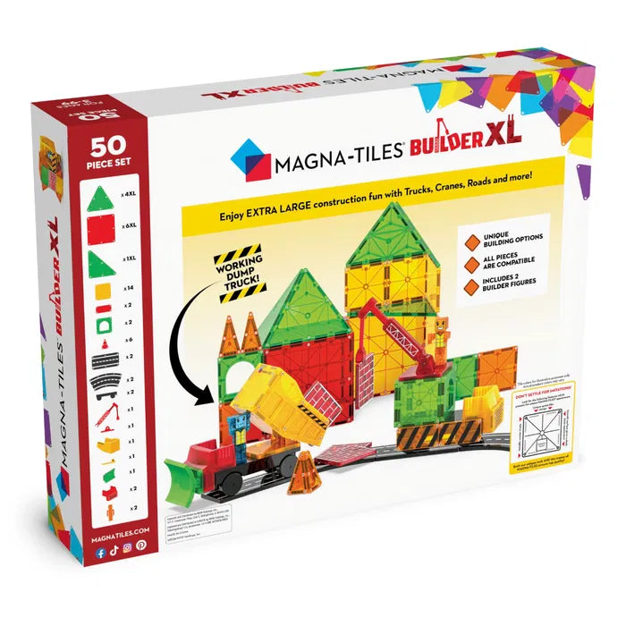 Magna-Tiles Byggepladssæt XL, 50 dele