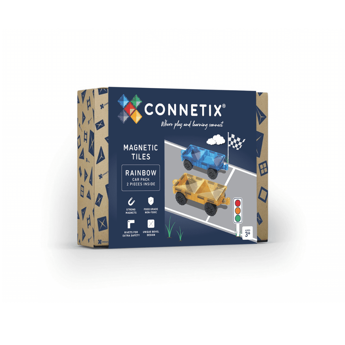 Connetix Rainbow Car Pack, 2 dele