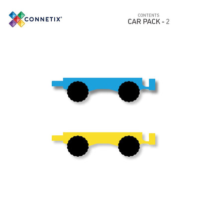 Connetix Rainbow Car Pack, 2 dele