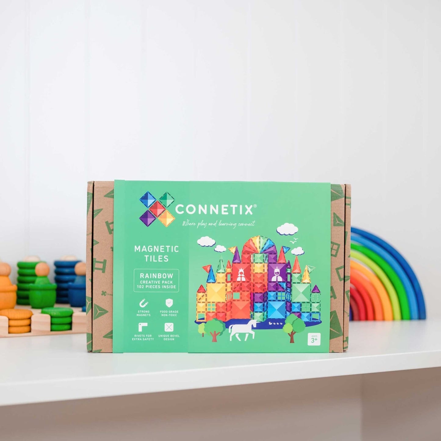 Connetix Rainbow Creative Pack, 102 dele