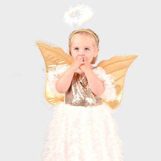 Den gode fe Engel Kjole, str. 4-6 år