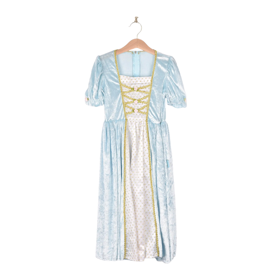 Den gode fe Prinsesse Kjole - Blå, str. 5-6 år