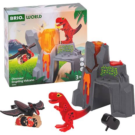 Brio Aktiv vulkan med dinosaurer